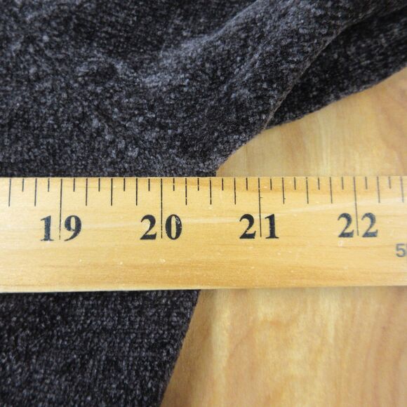 Chenille Y2K Vibe Zip Cropped Sweater Hoodie XL Breen Chocolate Coffee Brown NWT - Picture 10 of 11